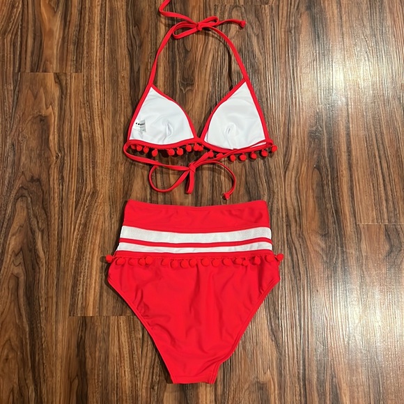 NWOT Cocoship Retro Pompon Bikini - Picture 10 of 13